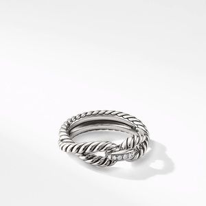 David Yurman Cable Loop Ring with Diamonds